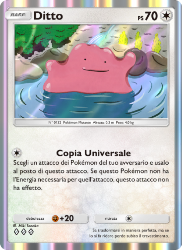 Ditto 205/286 — Genetic Apex (Italian Pokémon TCG card)