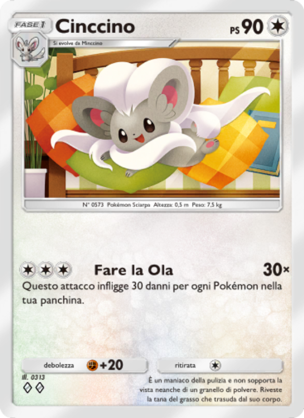 Cinccino 213/286 — Genetic Apex (Italian Pokémon TCG card)