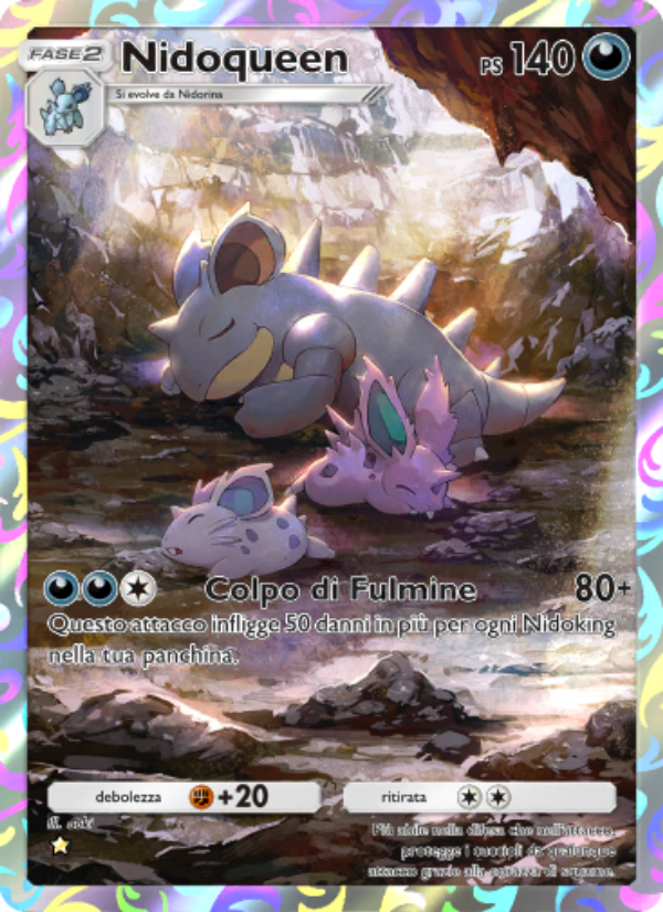 Nidoqueen 240/286 — Genetic Apex (Italian Pokémon TCG card)