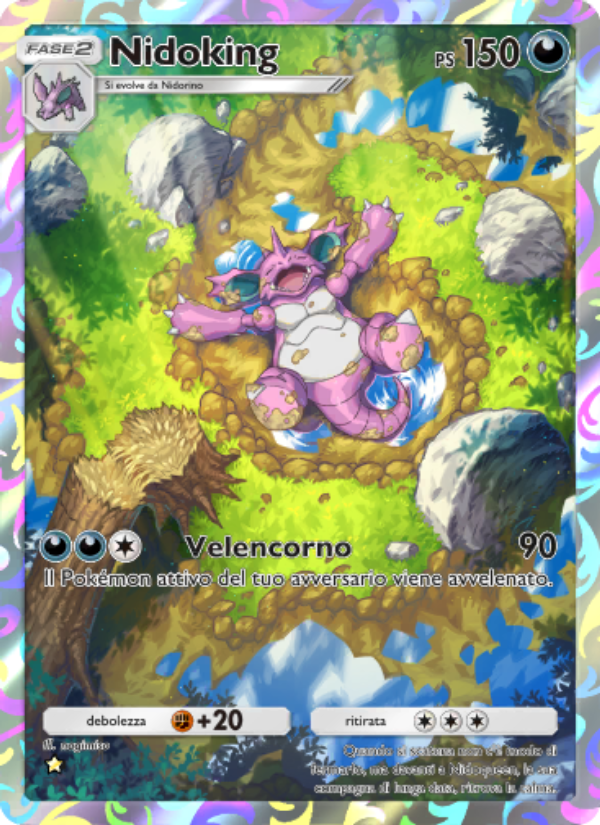Nidoking 241/286 — Genetic Apex (Italian Pokémon TCG card)