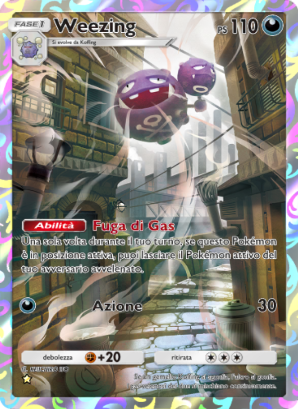 Weezing 243/286 — Genetic Apex (Italian Pokémon TCG card)