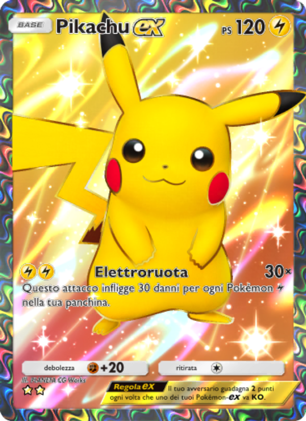 Pikachu-ex 259/286 — Genetic Apex (Italian Pokémon TCG card)