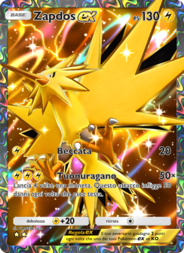 Zapdos-ex 260/286 — Genetic Apex (Italian Pokémon TCG card)