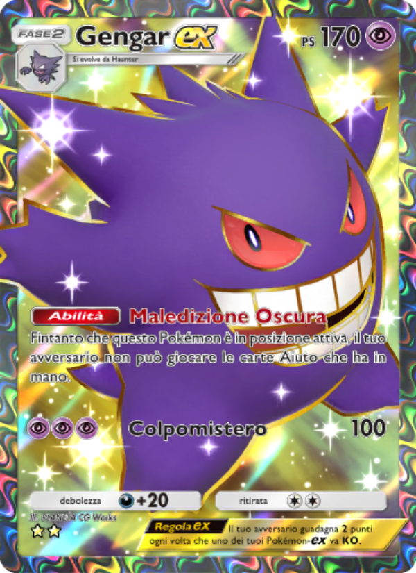 Gengar-ex 261/286 — Genetic Apex (Italian Pokémon TCG card)