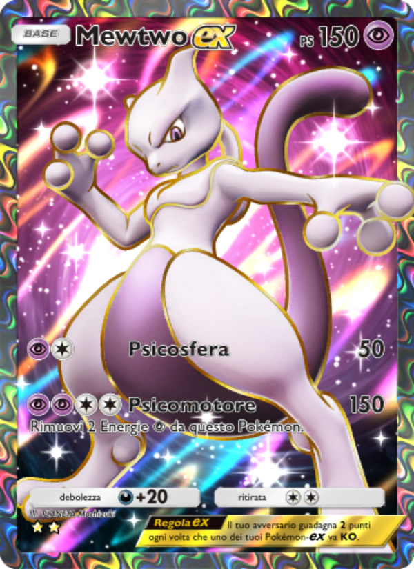 Mewtwo-ex 262/286 — Genetic Apex (Italian Pokémon TCG card)