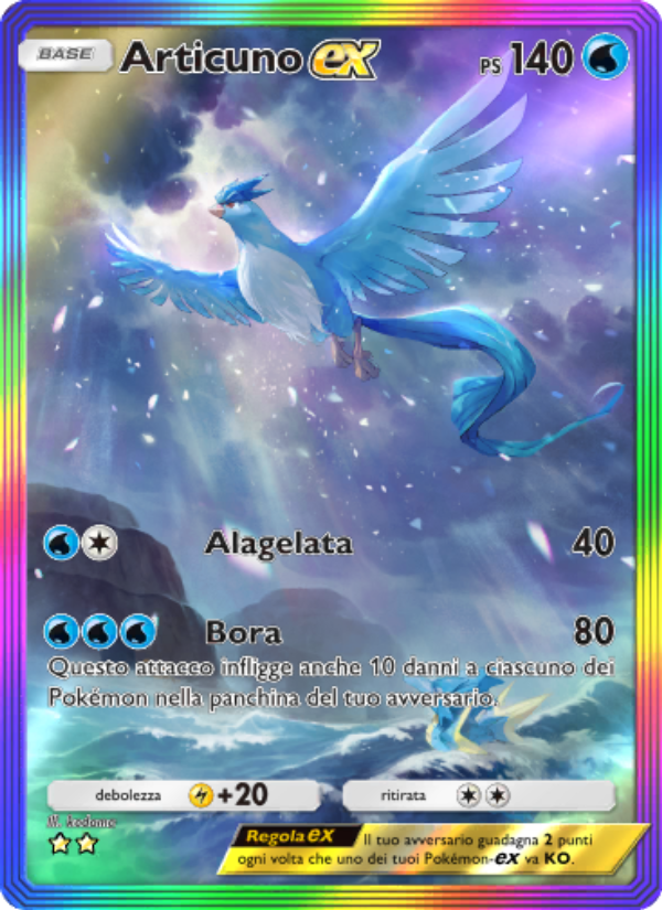 Articuno-ex 275/286 — Genetic Apex (Italian Pokémon TCG card)