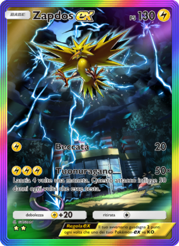 Zapdos-ex 276/286 — Genetic Apex (Italian Pokémon TCG card)