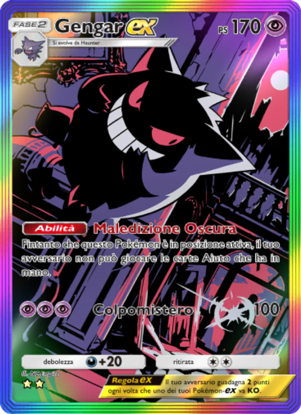Gengar-ex 277/286 — Genetic Apex (Italian Pokémon TCG card)