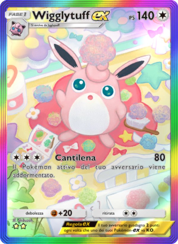 Wigglytuff-ex 279/286 — Genetic Apex (Italian Pokémon TCG card)