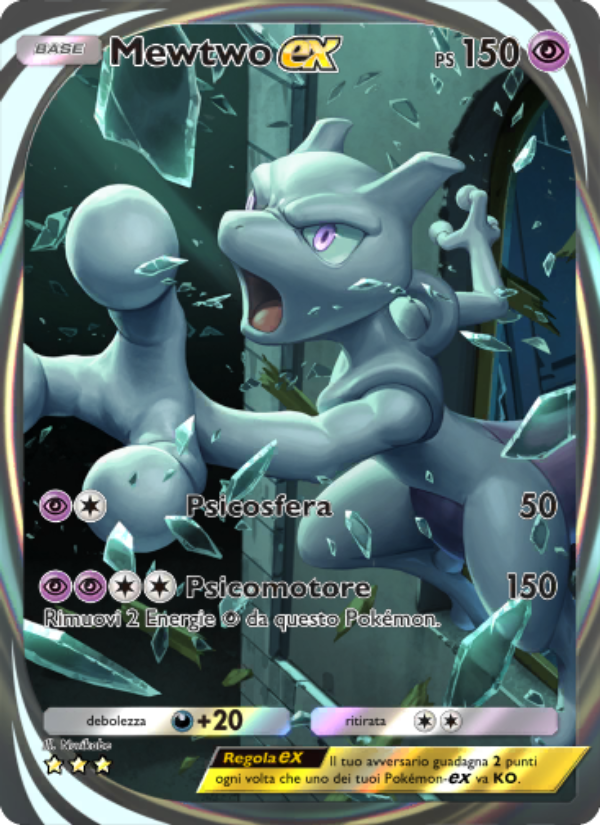 Mewtwo-ex 282/286 — Genetic Apex (Italian Pokémon TCG card)