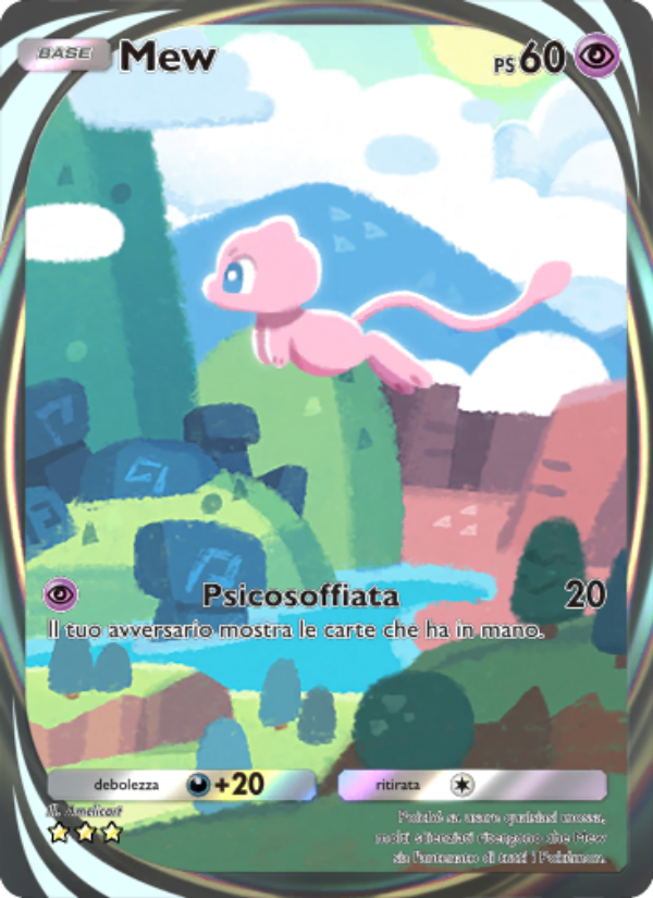 Mew 283/286 — Genetic Apex (Italian Pokémon TCG card)