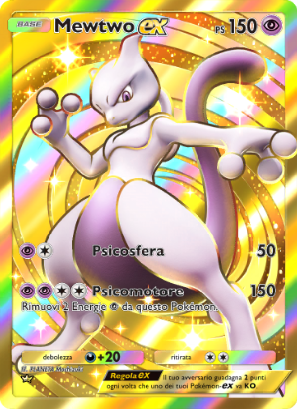 Mewtwo-ex 286/286 — Genetic Apex (Italian Pokémon TCG card)
