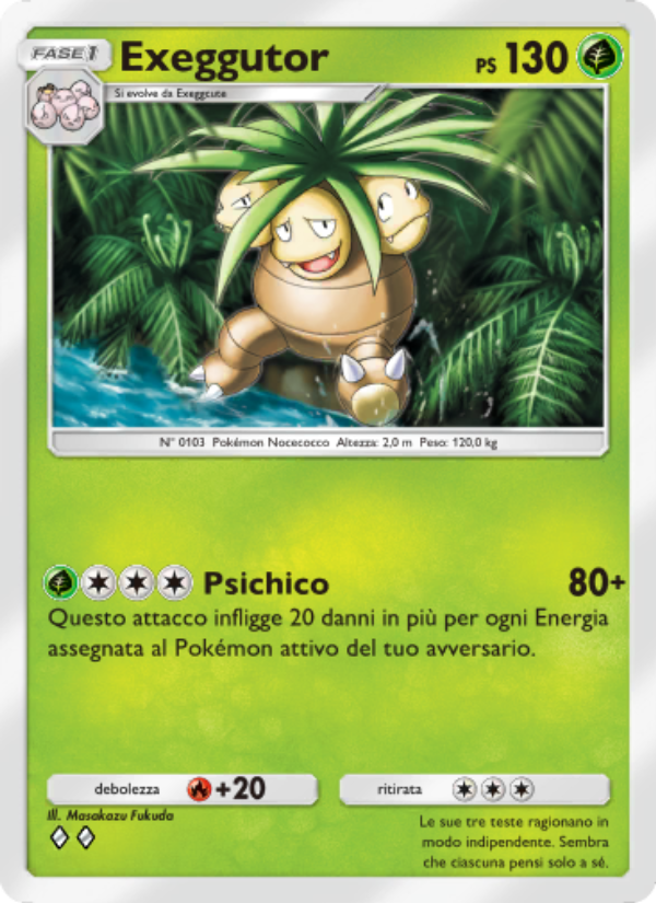 Exeggutor 002/86 — Mythical Island (Italian Pokémon TCG card)