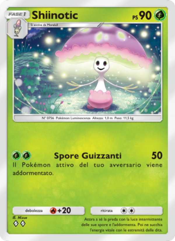 Shiinotic 008/86 — Mythical Island (Italian Pokémon TCG card)