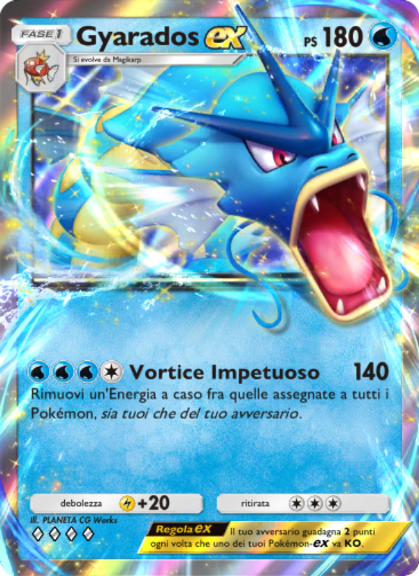 Gyarados-ex 018/86 — Mythical Island (Italian Pokémon TCG card)