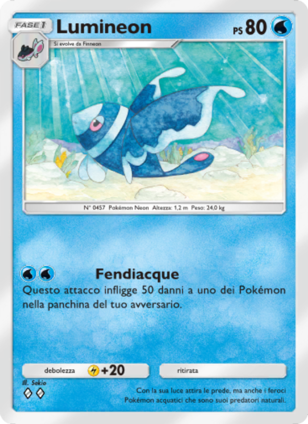 Lumineon 021/86 — Mythical Island (Italian Pokémon TCG card)
