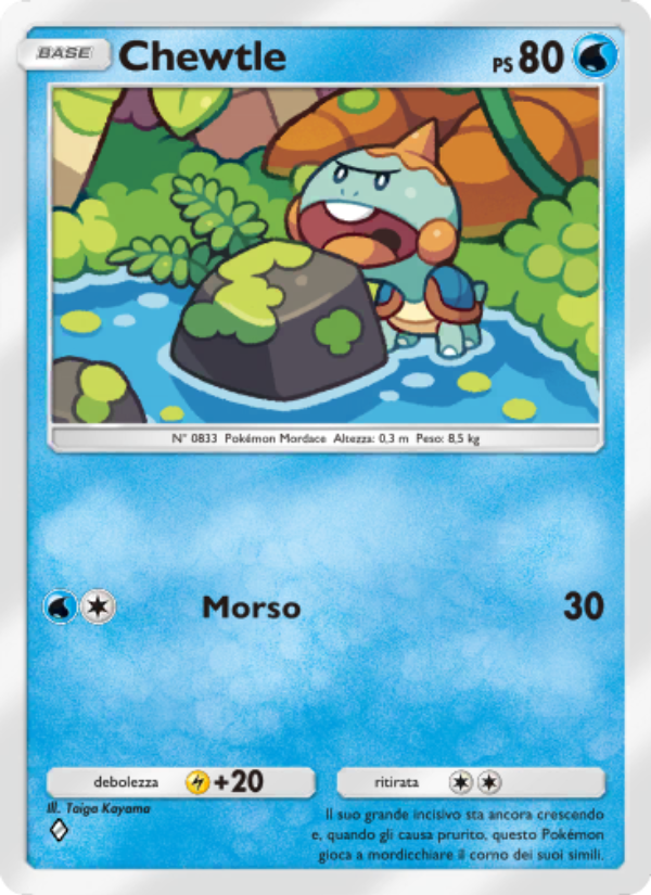 Chewtle 022/86 — Mythical Island (Italian Pokémon TCG card)