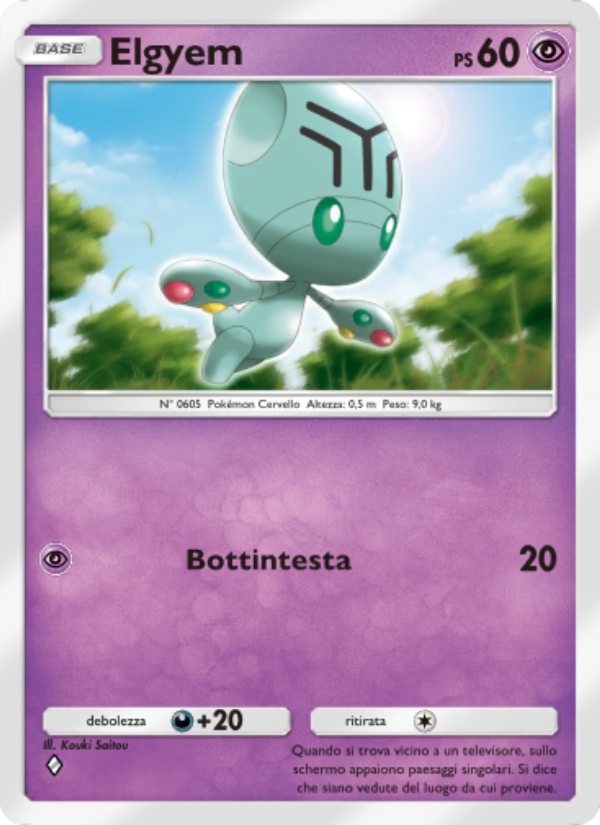 Elgyem 034/86 — Mythical Island (Italian Pokémon TCG card)