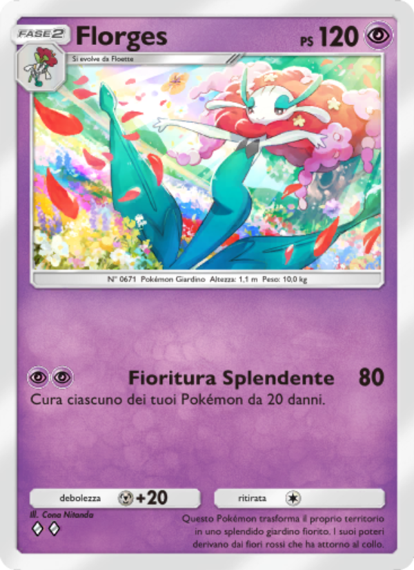 Florges 038/86 — Mythical Island (Italian Pokémon TCG card)