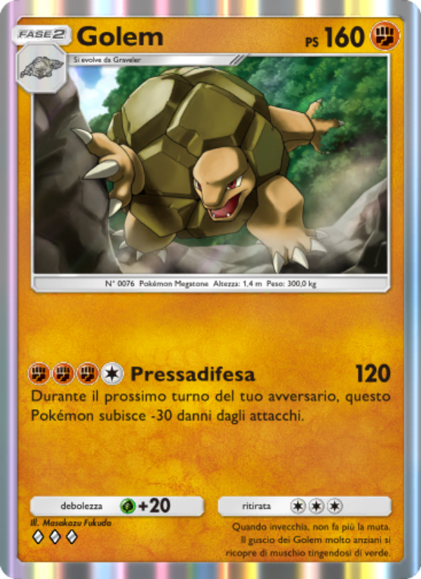 Golem 045/86 — Mythical Island (Italian Pokémon TCG card)