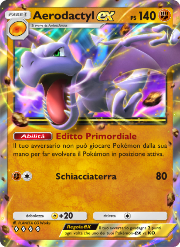 Aerodactyl-ex 046/86 — Mythical Island (Italian Pokémon TCG card)