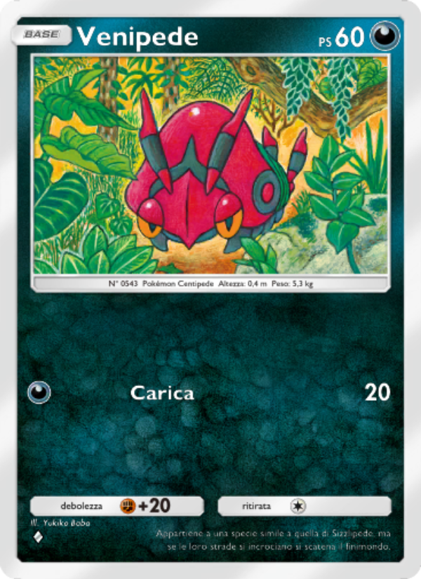 Venipede 053/86 — Mythical Island (Italian Pokémon TCG card)