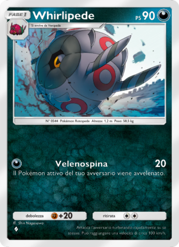 Whirlipede 054/86 — Mythical Island (Italian Pokémon TCG card)