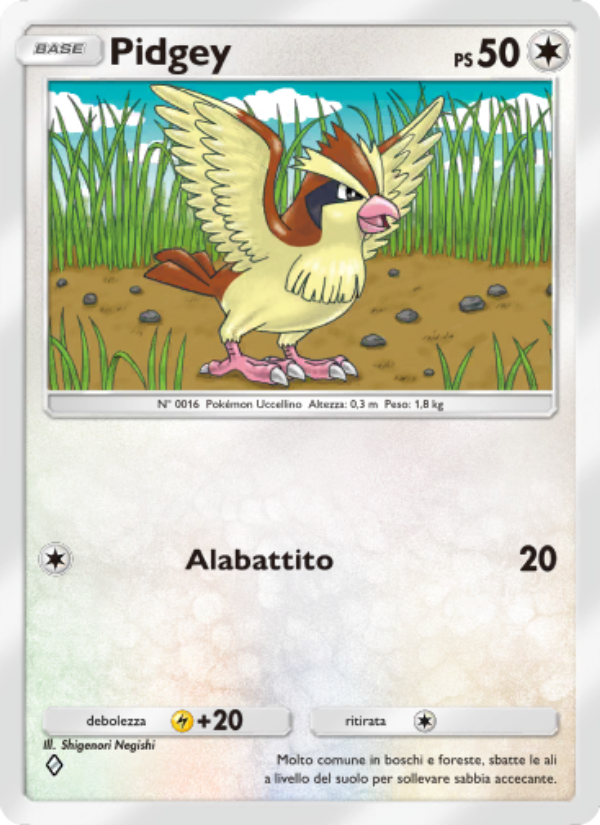 Pidgey 057/86 — Mythical Island (Italian Pokémon TCG card)