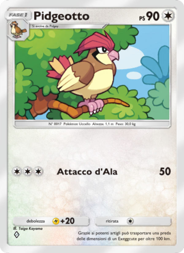 Pidgeotto 058/86 — Mythical Island (Italian Pokémon TCG card)