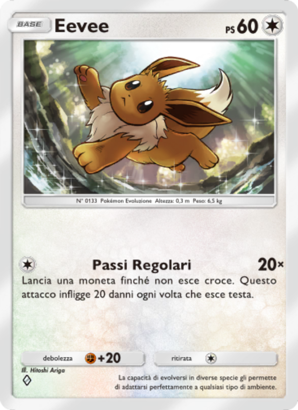 Eevee 061/86 — Mythical Island (Italian Pokémon TCG card)