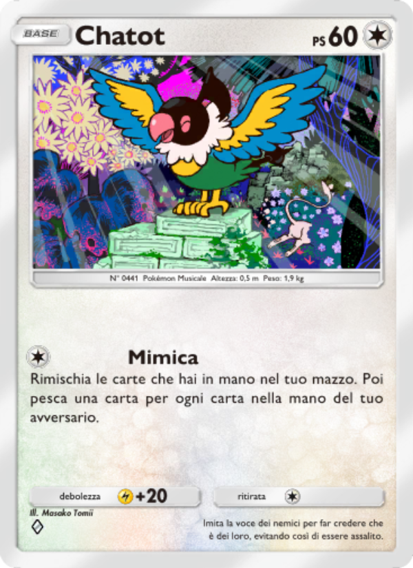 Chatot 062/86 — Mythical Island (Italian Pokémon TCG card)