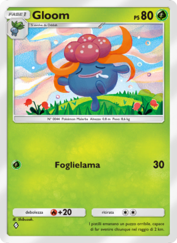 Gloom 002/207 — Space-Time Smackdown (Italian Pokémon TCG card)