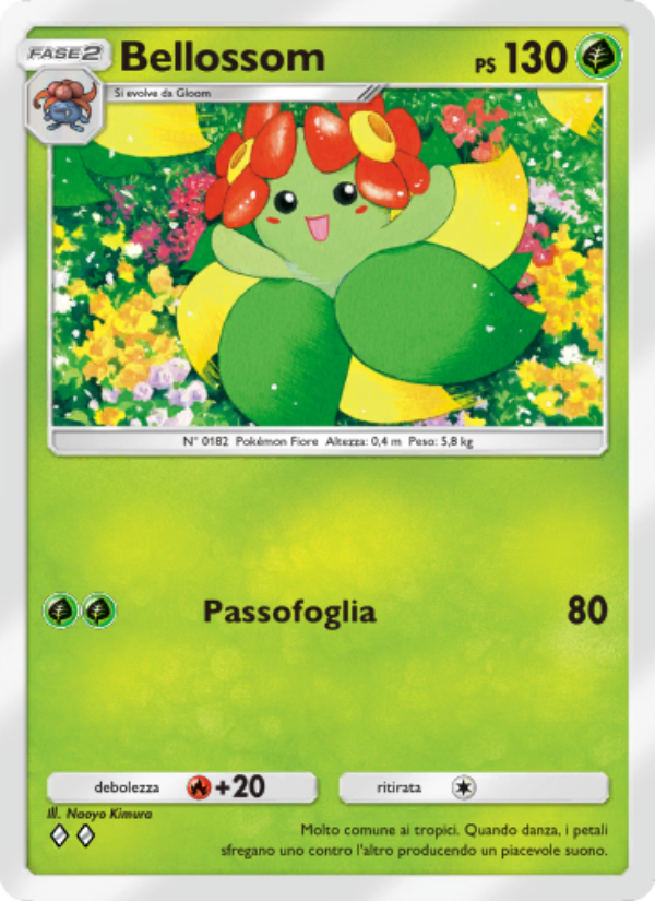 Bellossom 003/207 — Space-Time Smackdown (Italian Pokémon TCG card)