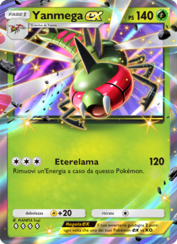 Yanmega-ex 007/207 — Space-Time Smackdown (Italian Pokémon TCG card)
