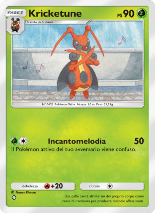 Kricketune 014/207 — Space-Time Smackdown (Italian Pokémon TCG card)