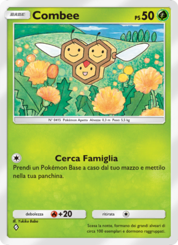 Combee 017/207 — Space-Time Smackdown (Italian Pokémon TCG card)