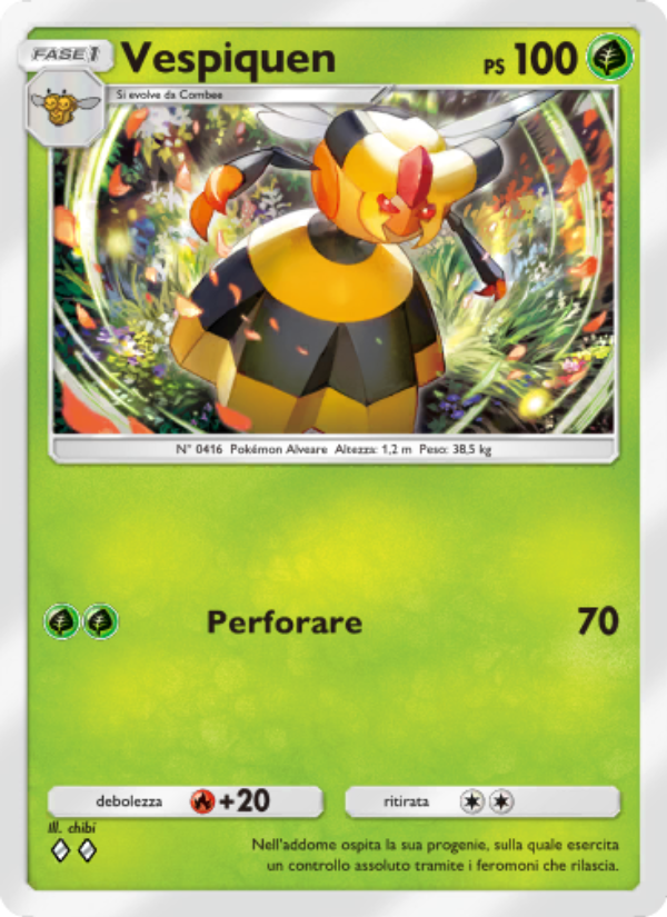 Vespiquen 018/207 — Space-Time Smackdown (Italian Pokémon TCG card)