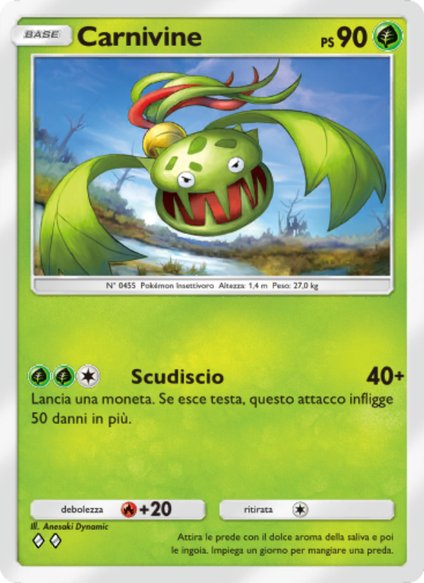 Carnivine 019/207 — Space-Time Smackdown (Italian Pokémon TCG card)