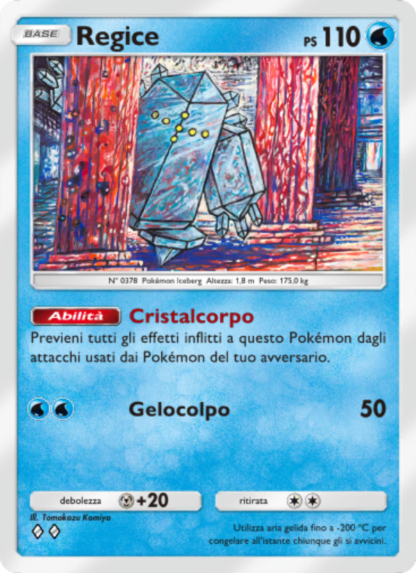 Regice 034/207 — Space-Time Smackdown (Italian Pokémon TCG card)