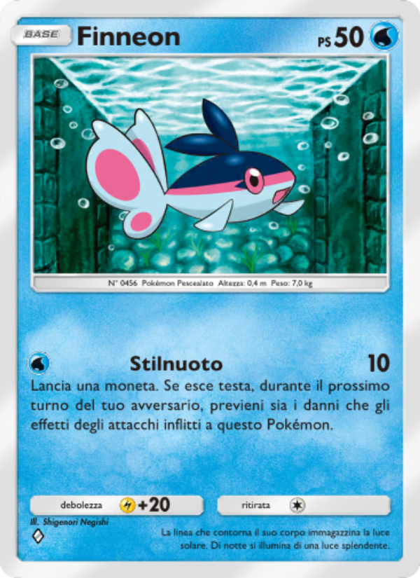 Finneon 042/207 — Space-Time Smackdown (Italian Pokémon TCG card)