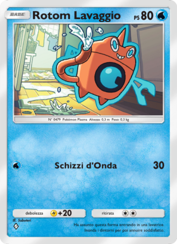 Rotom Lavaggio 047/207 — Space-Time Smackdown (Italian Pokémon TCG card)
