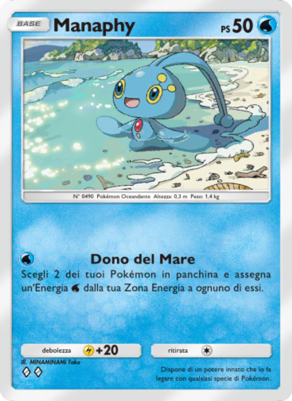 Manaphy 050/207 — Space-Time Smackdown (Italian Pokémon TCG card)