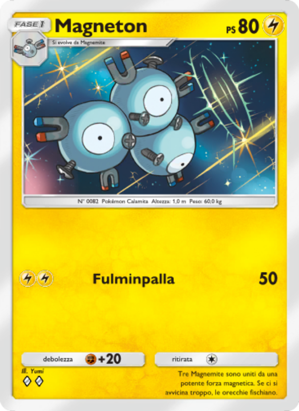 Magneton 052/207 — Space-Time Smackdown (Italian Pokémon TCG card)