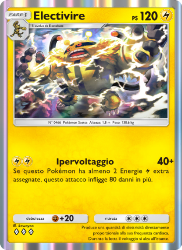 Electivire 057/207 — Space-Time Smackdown (Italian Pokémon TCG card)