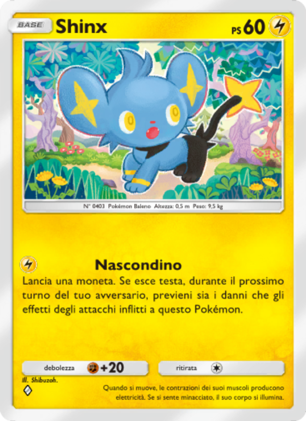 Shinx 058/207 — Space-Time Smackdown (Italian Pokémon TCG card)
