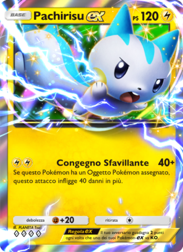 Pachirisu-ex 061/207 — Space-Time Smackdown (Italian Pokémon TCG card)