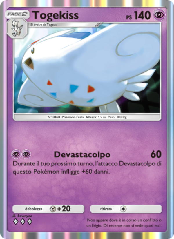 Togekiss 065/207 — Space-Time Smackdown (Italian Pokémon TCG card)