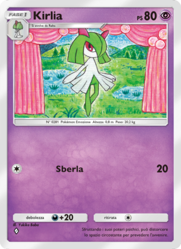 Kirlia 069/207 — Space-Time Smackdown (Italian Pokémon TCG card)