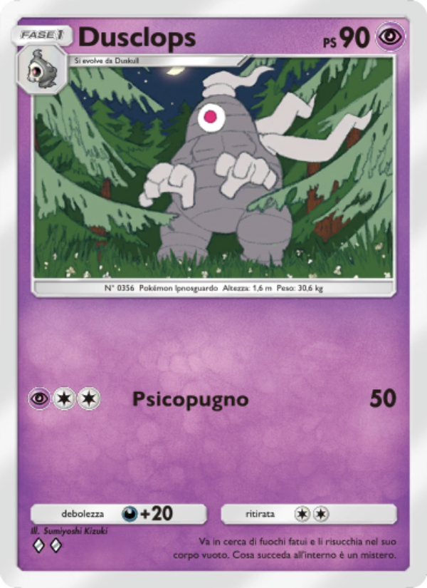 Dusclops 071/207 — Space-Time Smackdown (Italian Pokémon TCG card)