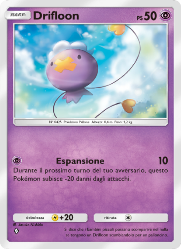 Drifloon 073/207 — Space-Time Smackdown (Italian Pokémon TCG card)